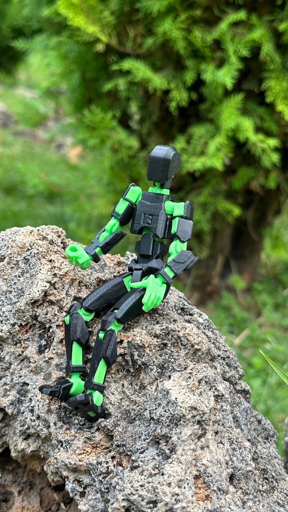 Lucky 13 Aksiyon Figürü Robot Oyuncak 13cm Siyah Yeşil