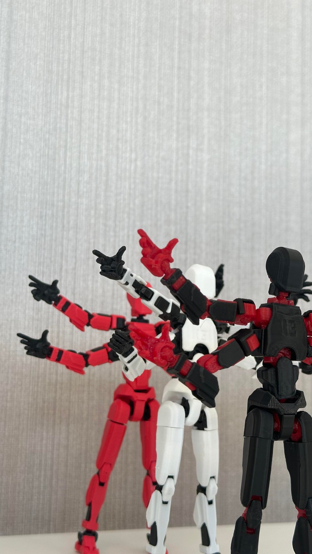 Lucky 13 Aksiyon Figürü Robot Oyuncak 13cm Dört Kollu 3'lü Set