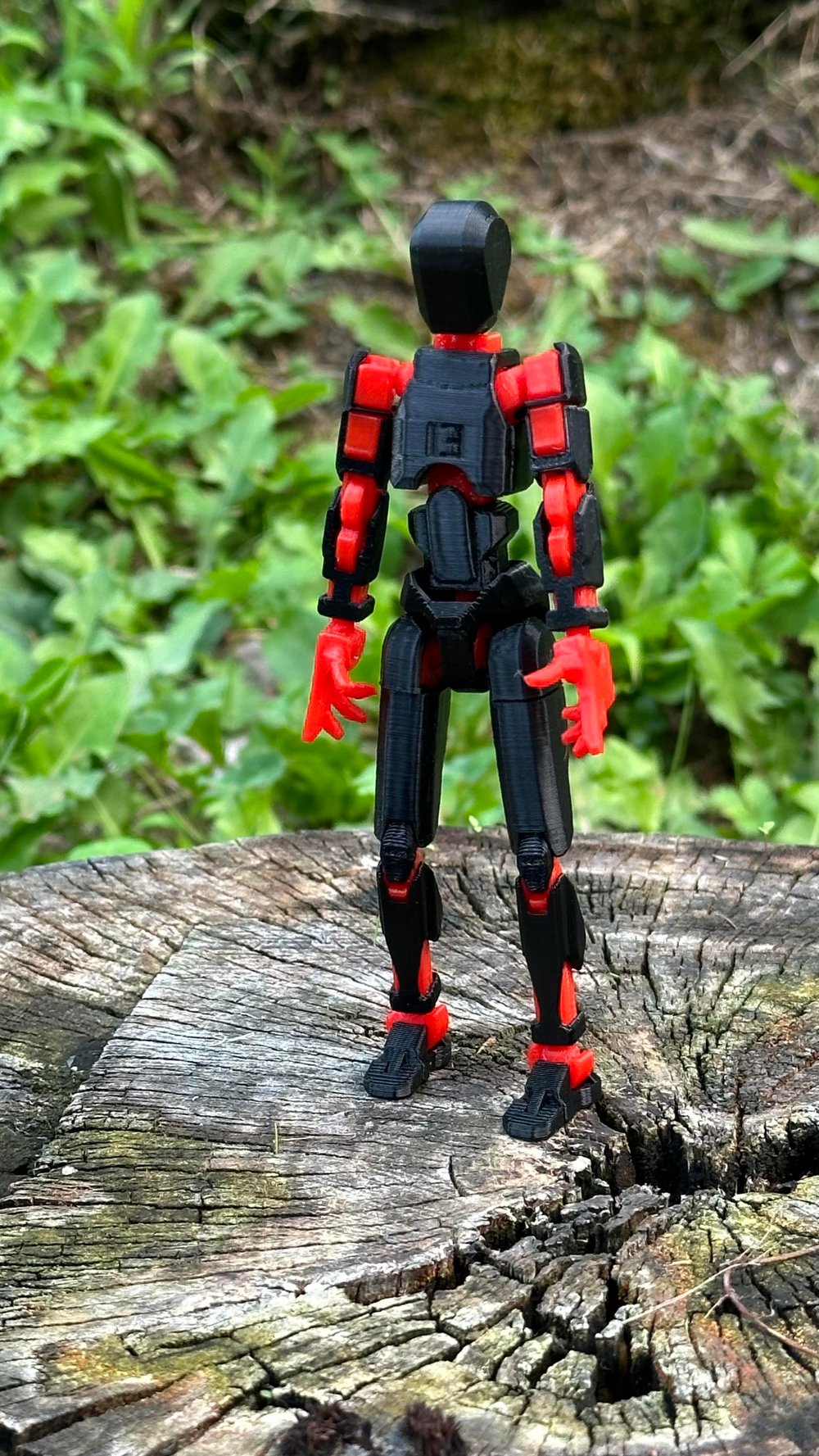 Lucky 13 Aksiyon Figürü Robot Oyuncak 13cm Siyah Kırmızı