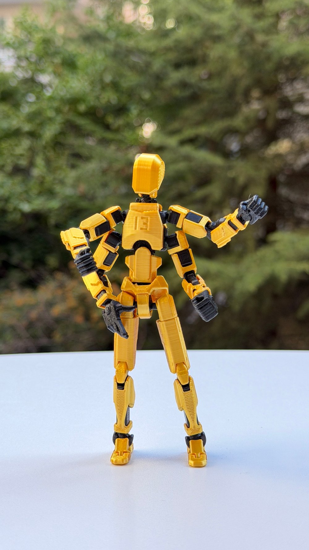 Lucky 13 Aksiyon Figürü Robot Oyuncak 13cm Dört Kollu Altın Siyah