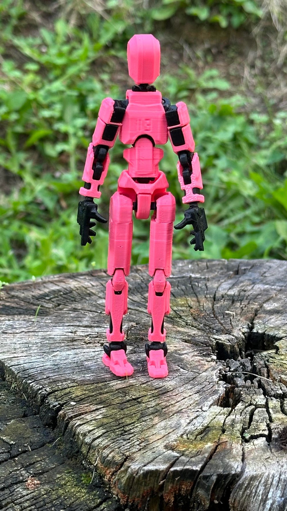 Lucky 13 Aksiyon Figürü Robot Oyuncak 13cm Pembe Siyah