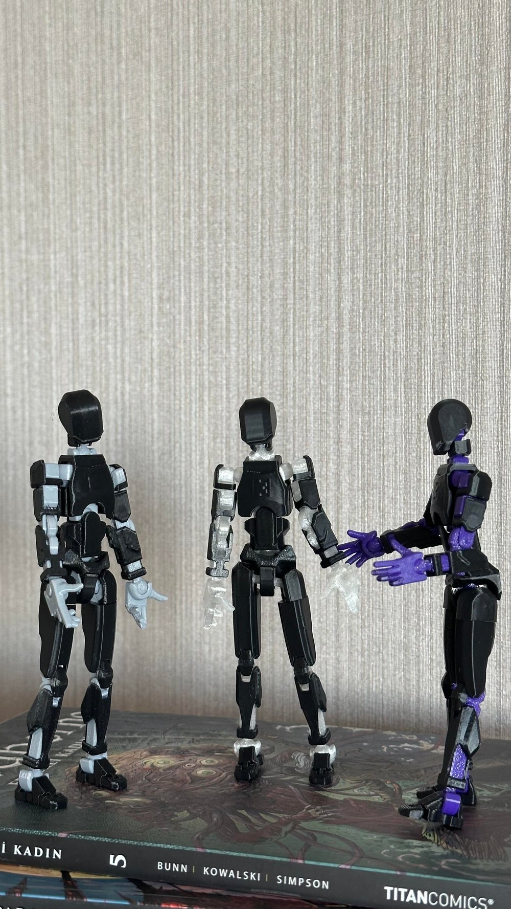 Lucky 13 Aksiyon Figürü Robot Oyuncak 13cm Siyah 3'lü Set