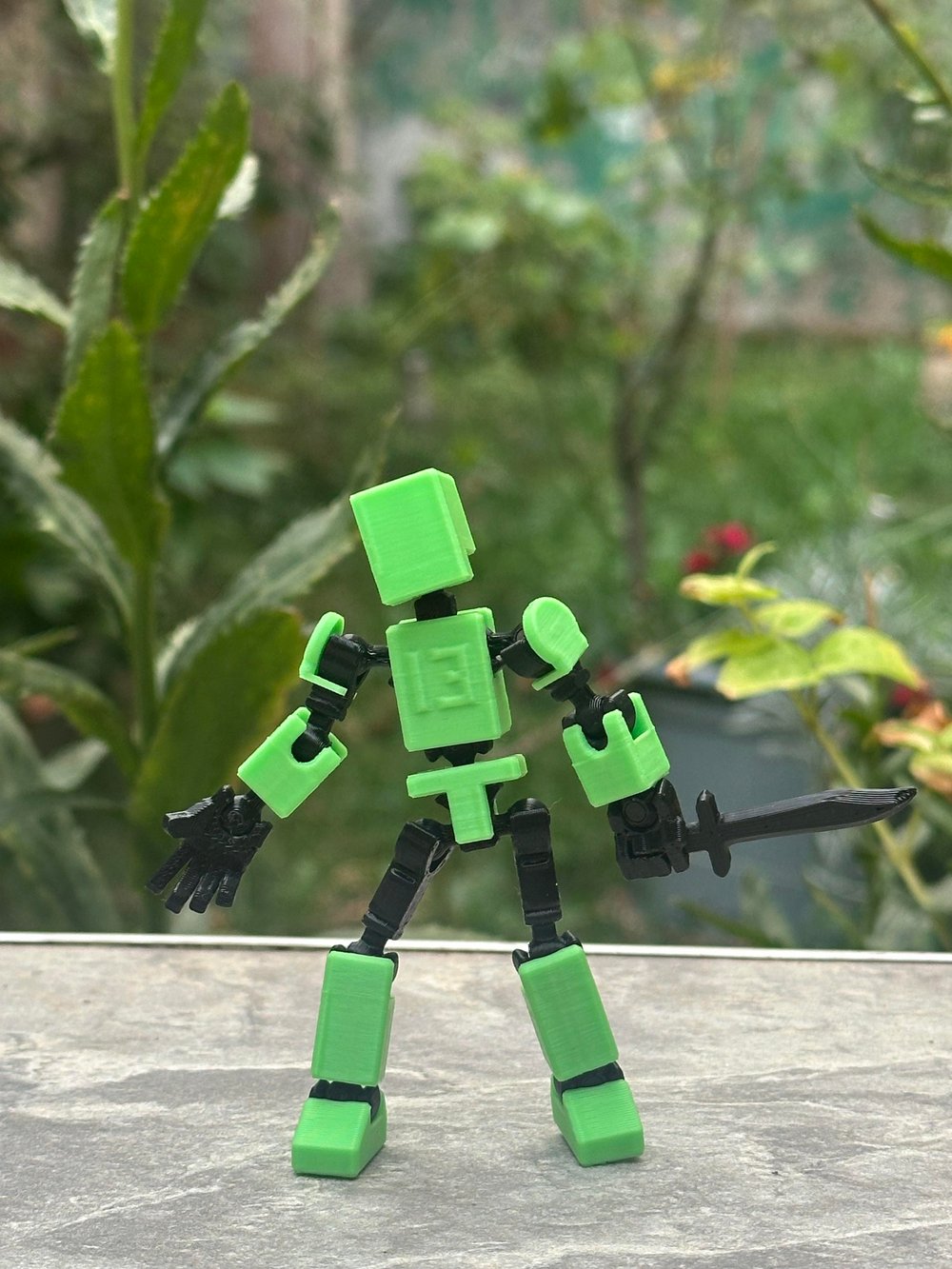Mini 13 Aksiyon Figürü Robot Oyuncak 8cm Yeşil