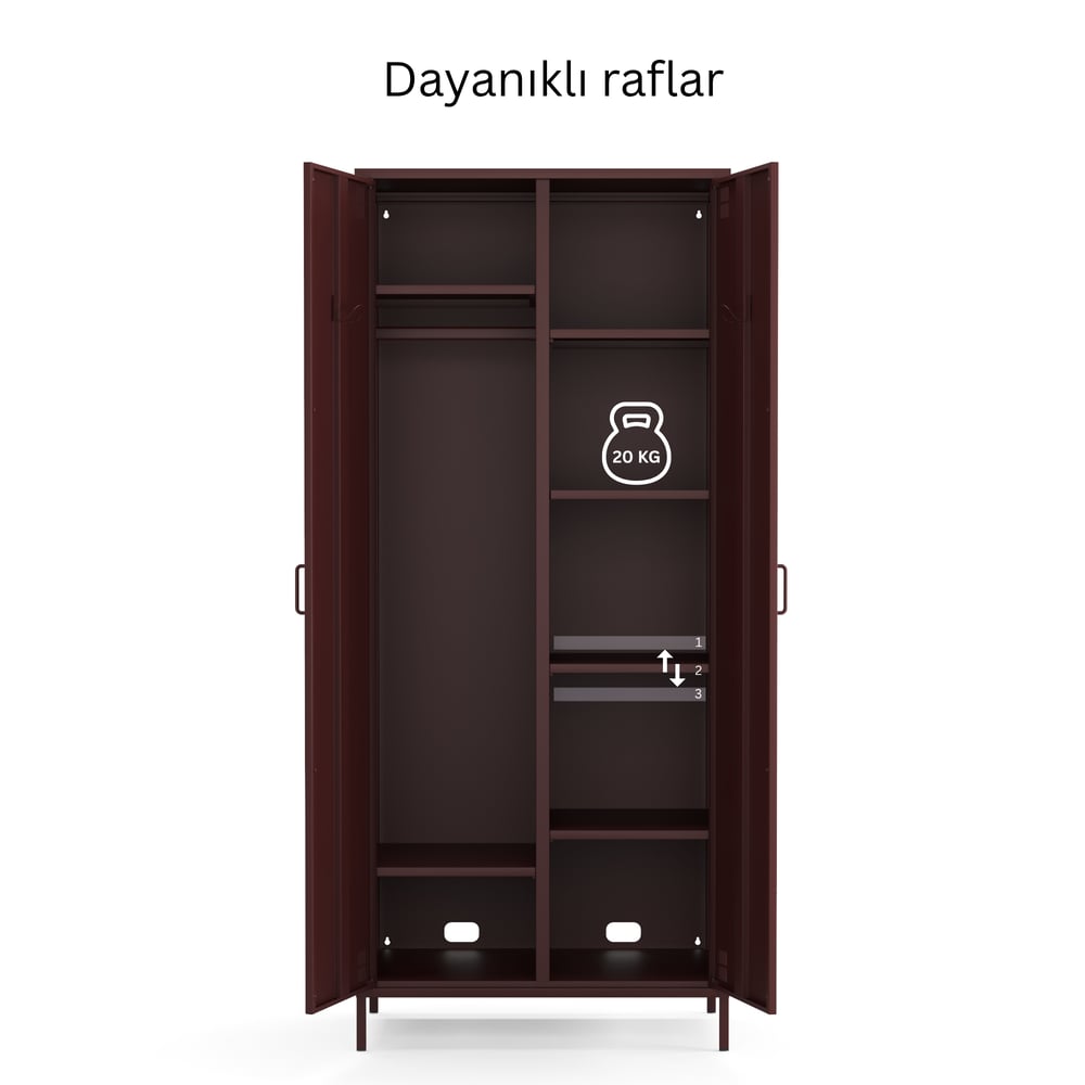 Pera Metal Elbise Dolabı