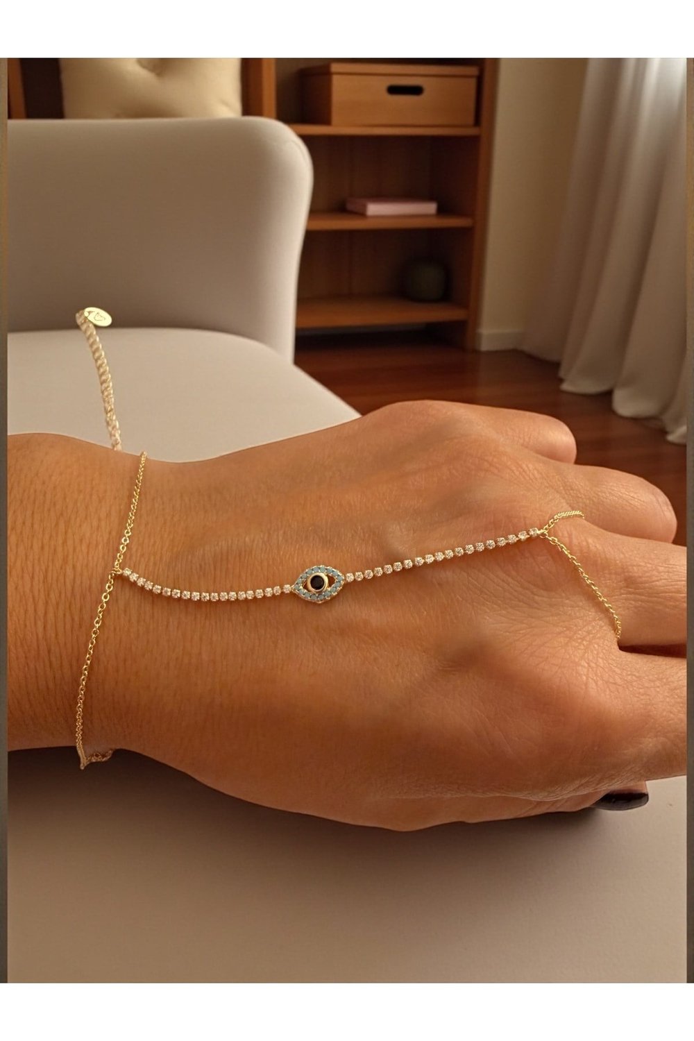 Zirkon taşlı şahmeran bileklik