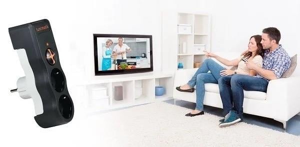 Tunçmatik Akım Korumalı Priz İkili Beyaz TSK-5080
