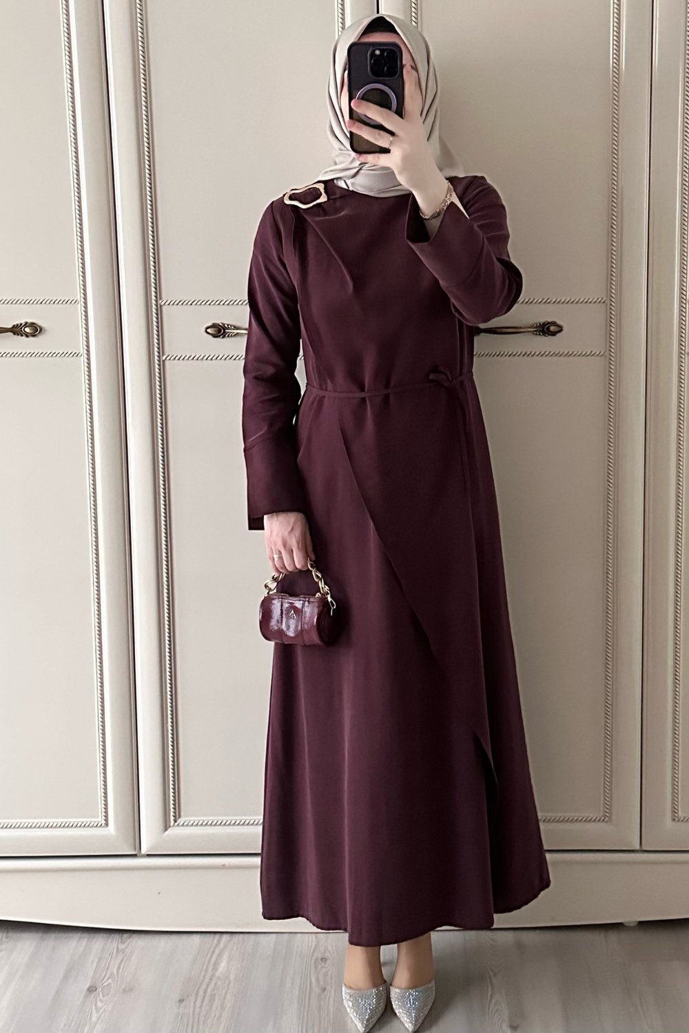 ARYA ELBİSE BORDO