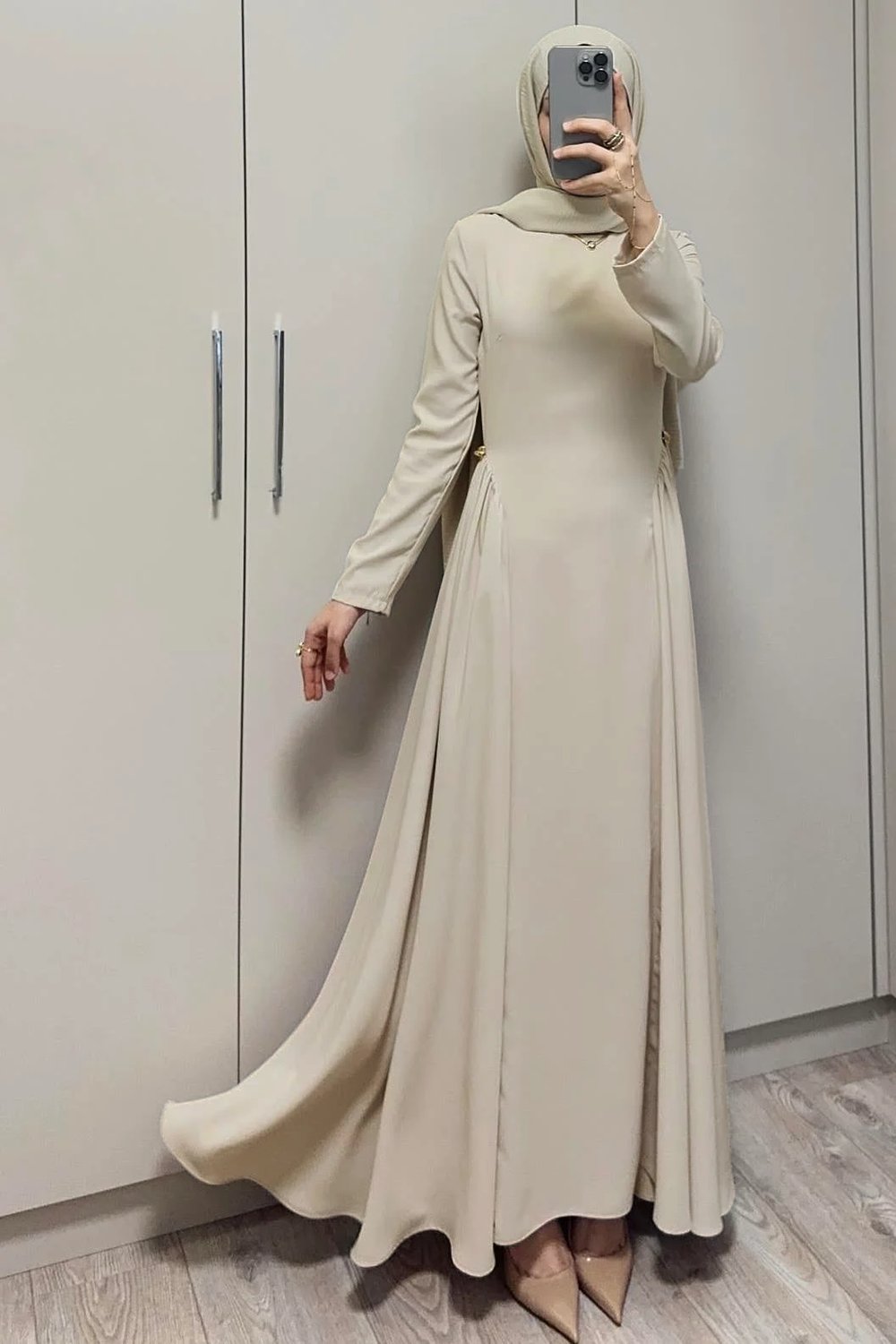 DİANA BEJ ELBİSE
