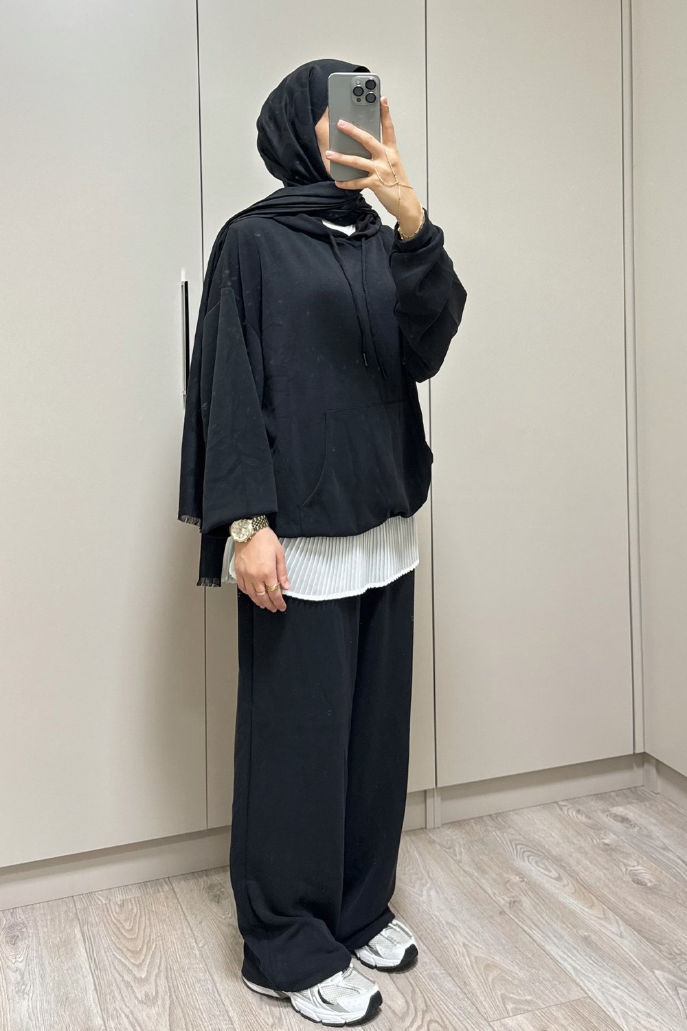 OYSHO KUMAŞ SOFT TAKIM SİYAH