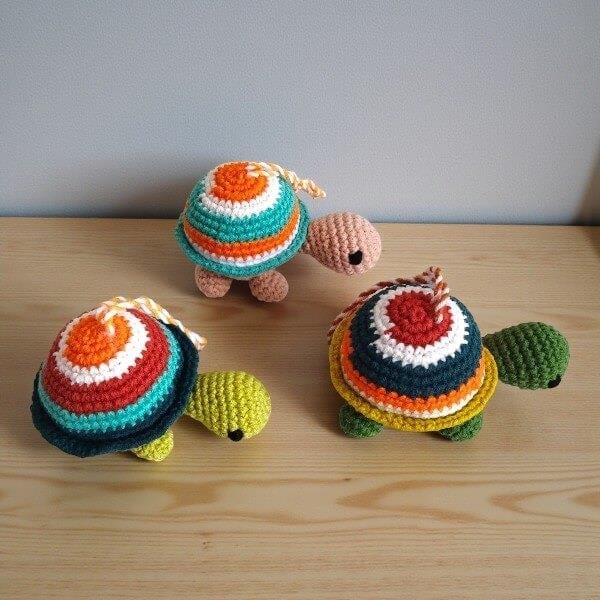 Amigurumi  anahtarlik kaplumbağa 