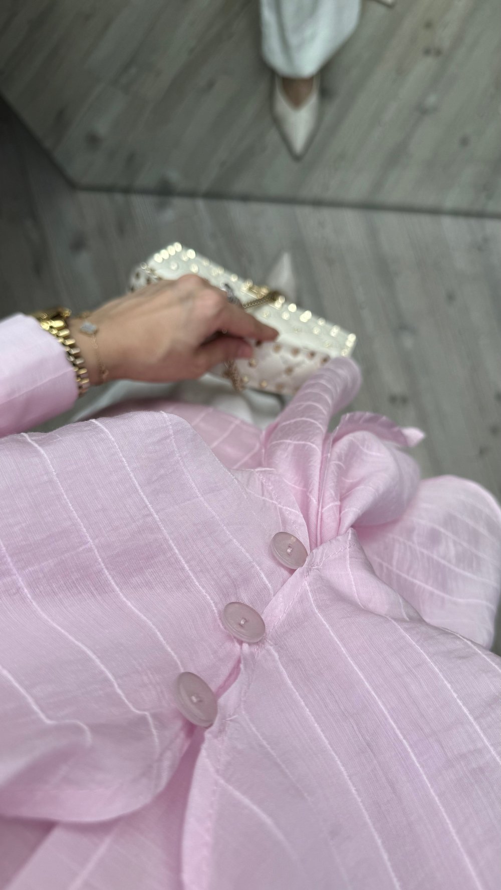 CHARM ŞALLI CEKET - PEMBE
