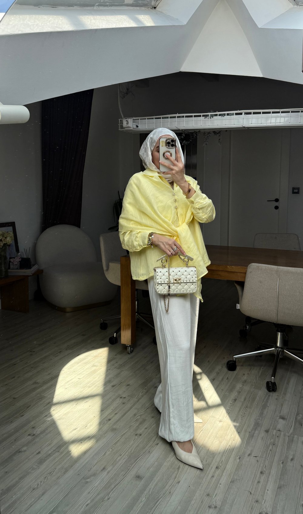 CHARM ŞALLI CEKET - SARI