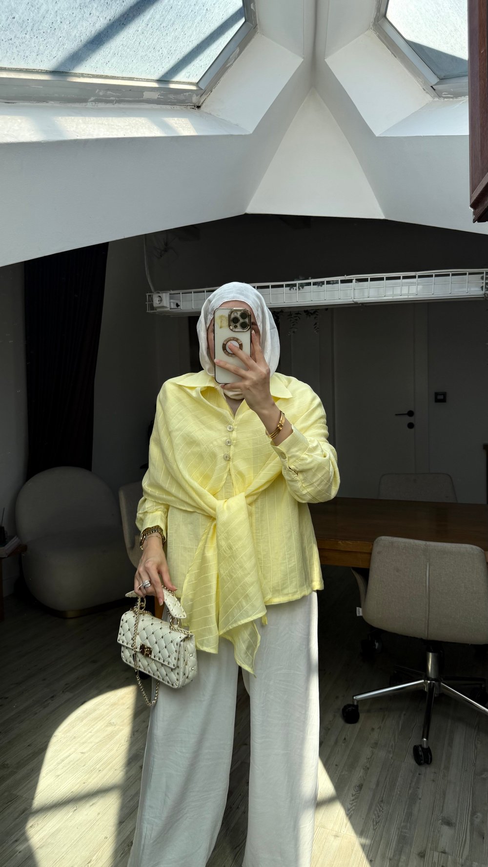 CHARM ŞALLI CEKET - SARI