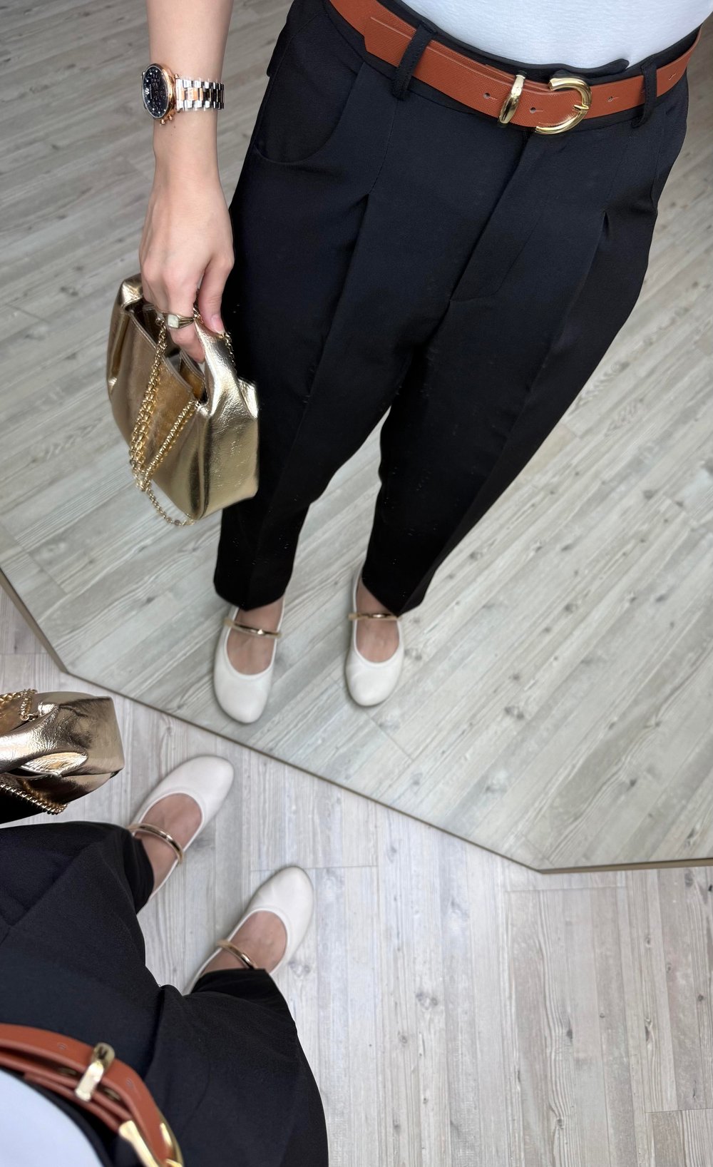 Zara Kemerli Basic Pantolon-Siyah