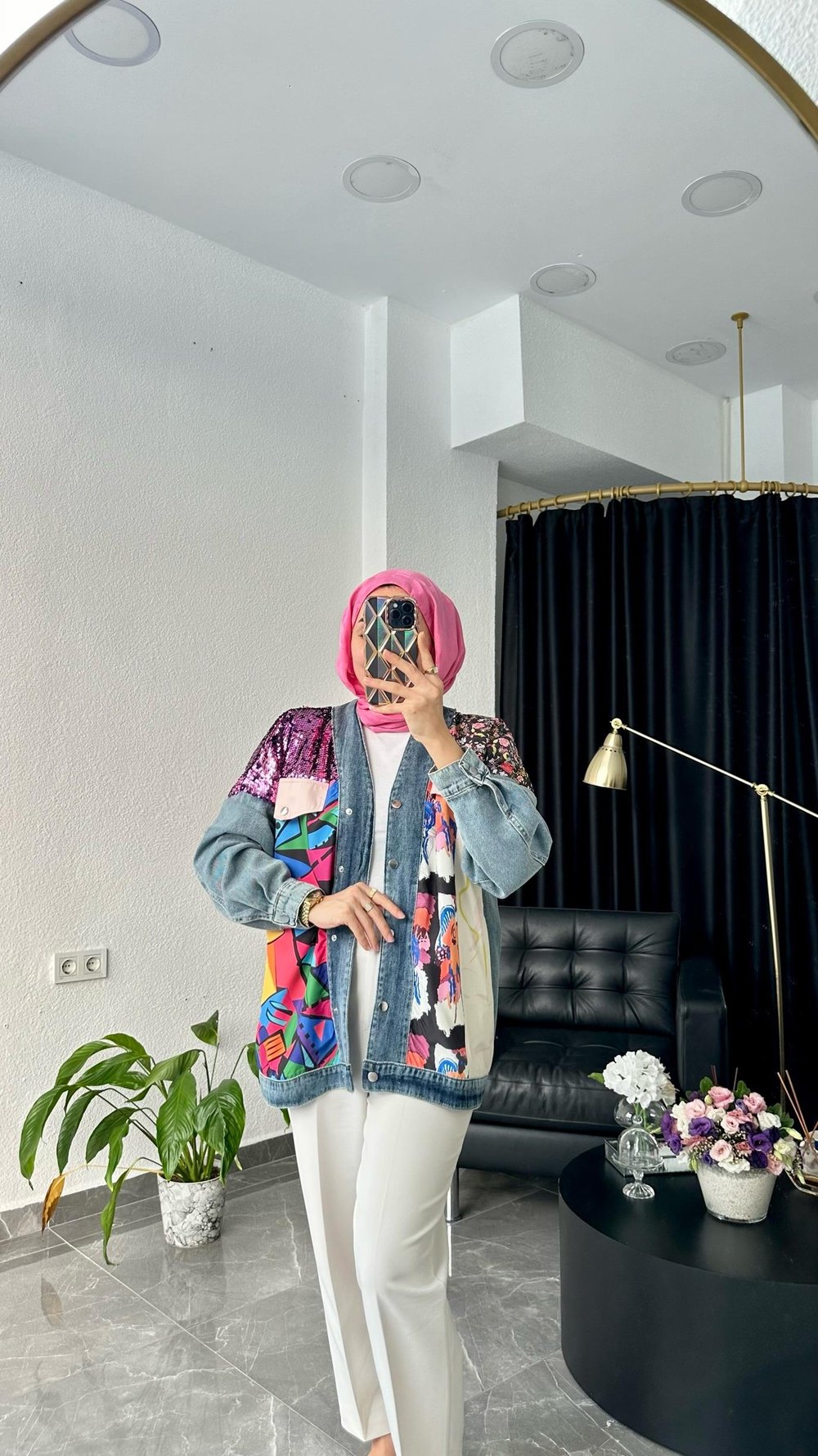 Özel Tasarım PulPayetli Denim Ceket 