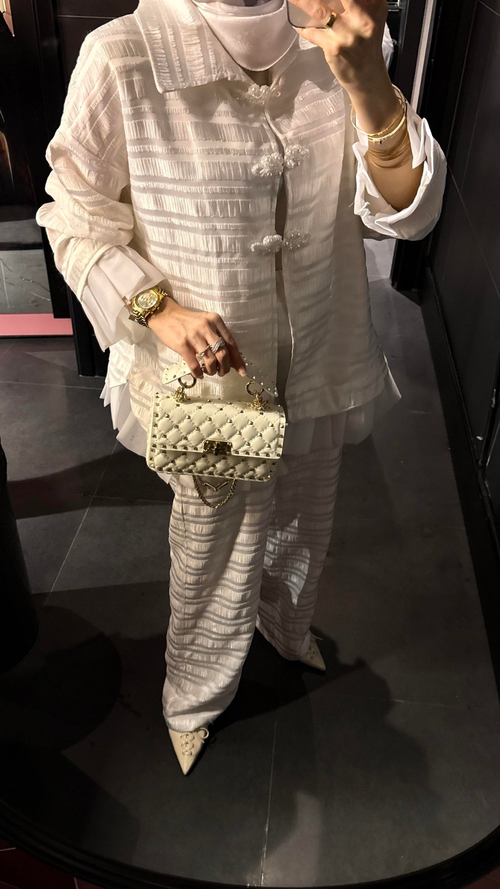 Premium İthal VALENTINO Bag-Krem