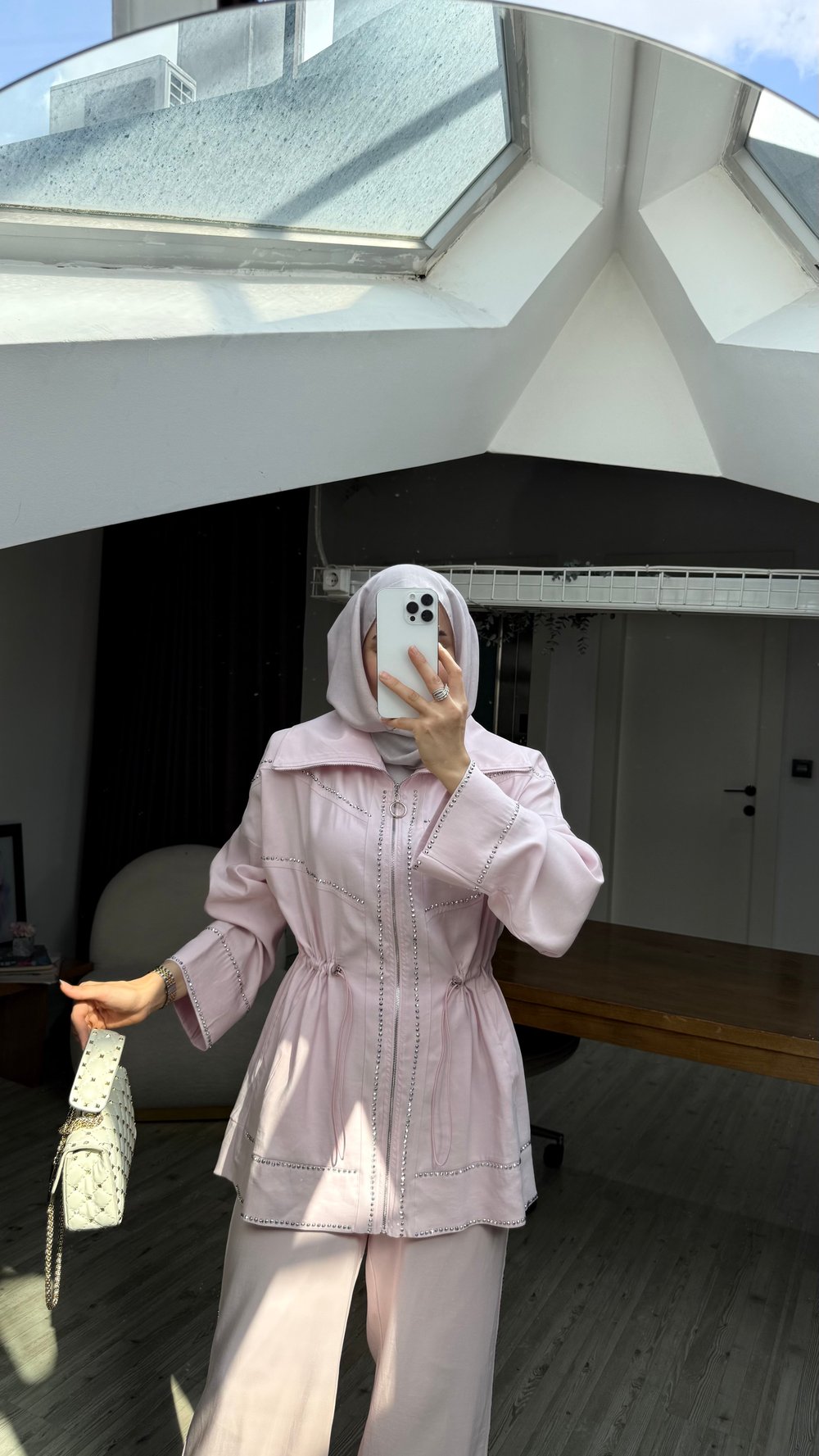  Disa Taşlı Tensel Takım | Pembe