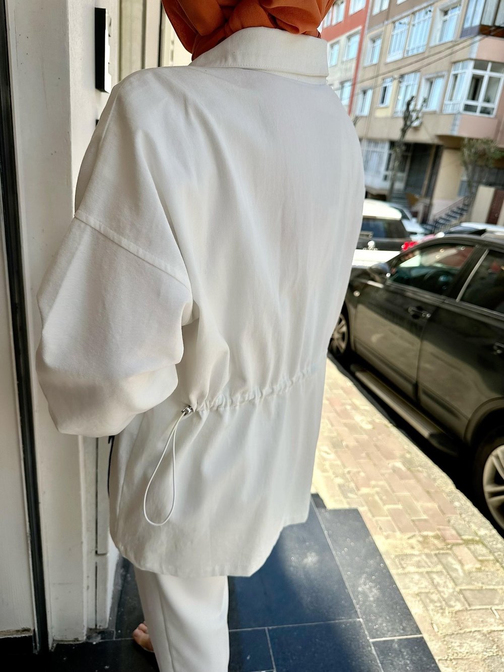 Zebra Ceket/Beyaz