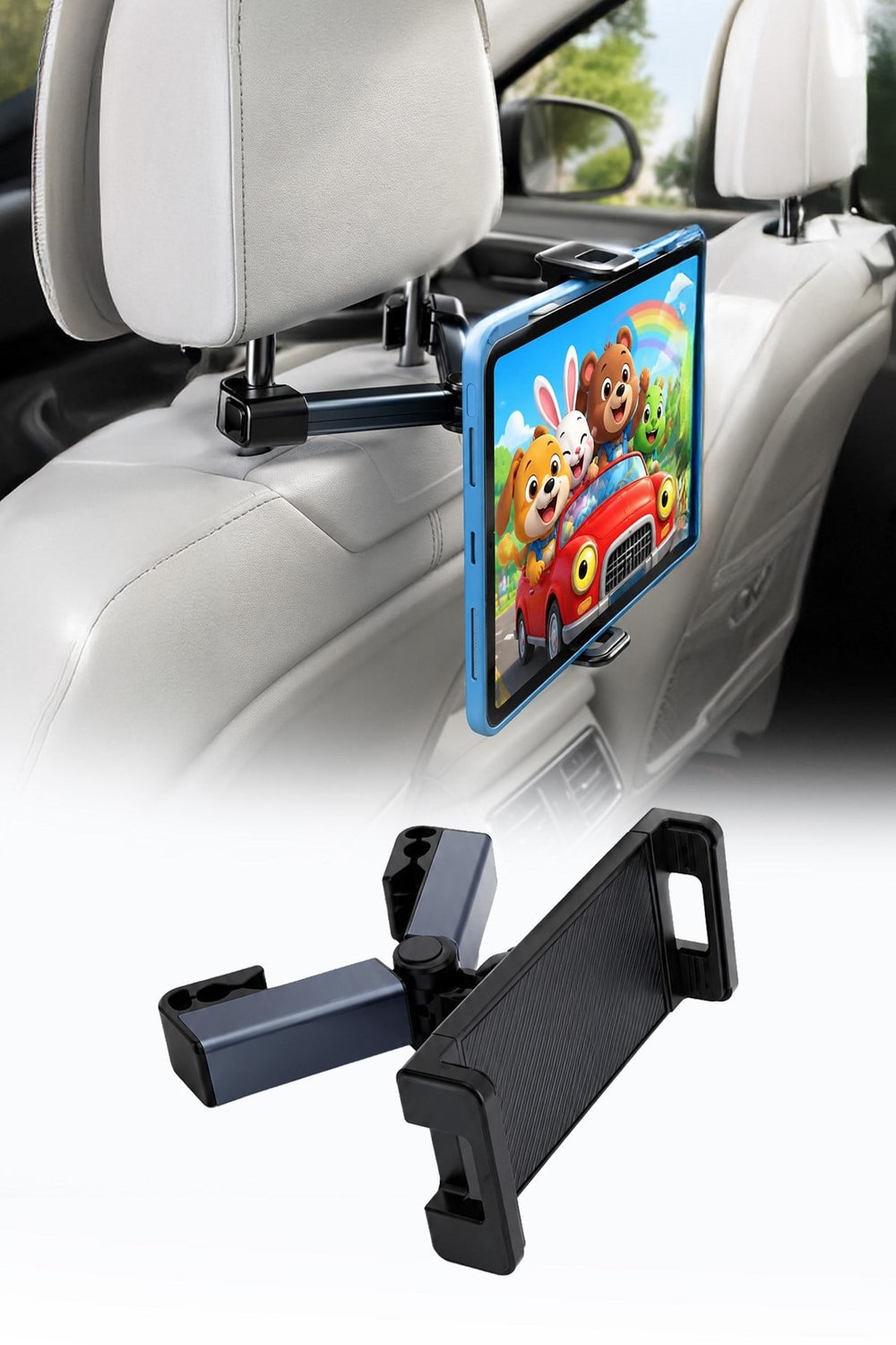 Araç Koltuk Arkası Tablet Telefon Tutucu Ayarlanabilir Döner Oto Tablet Standı