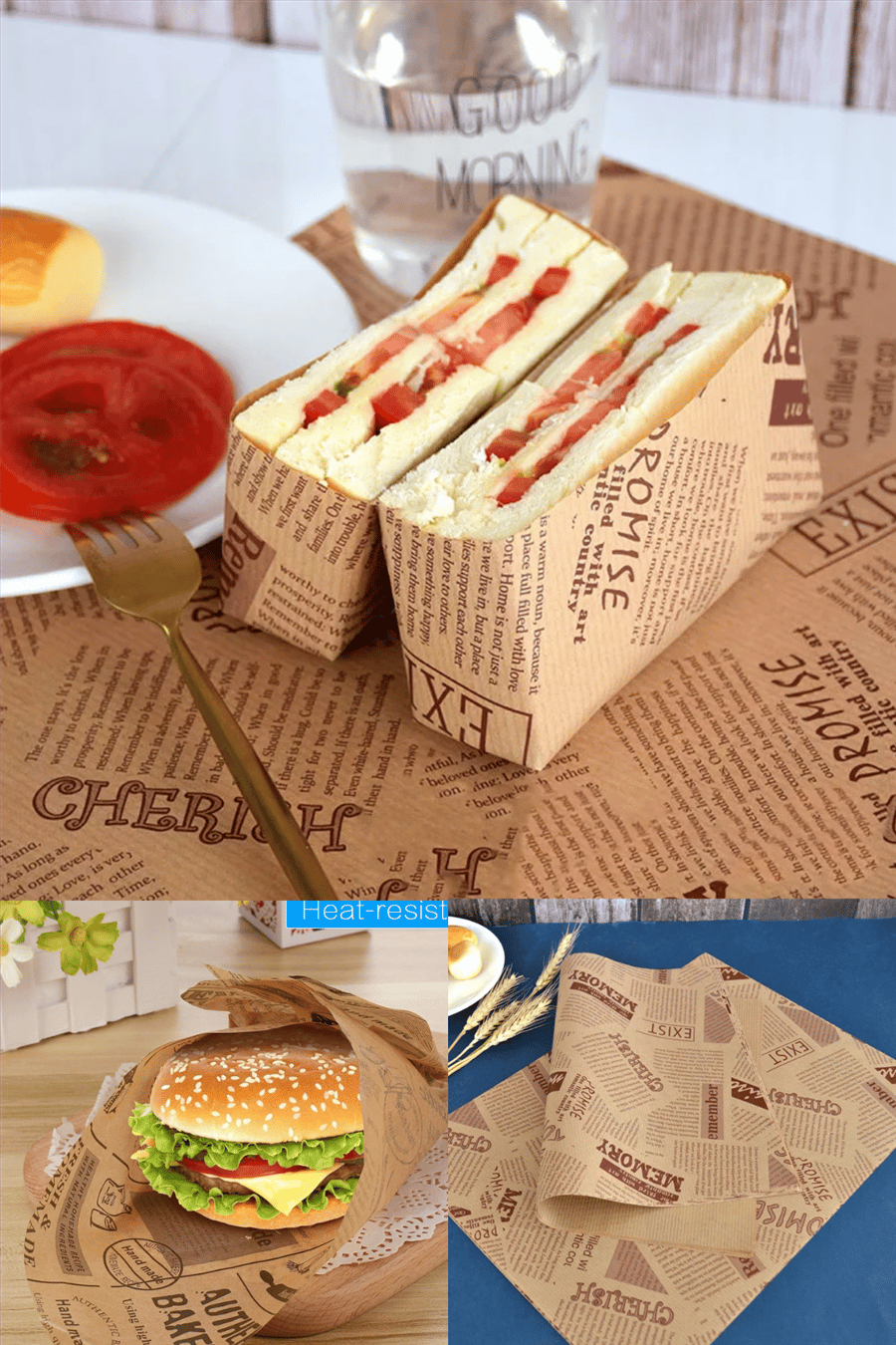 Gazete Desenli Sunum Kağıdı