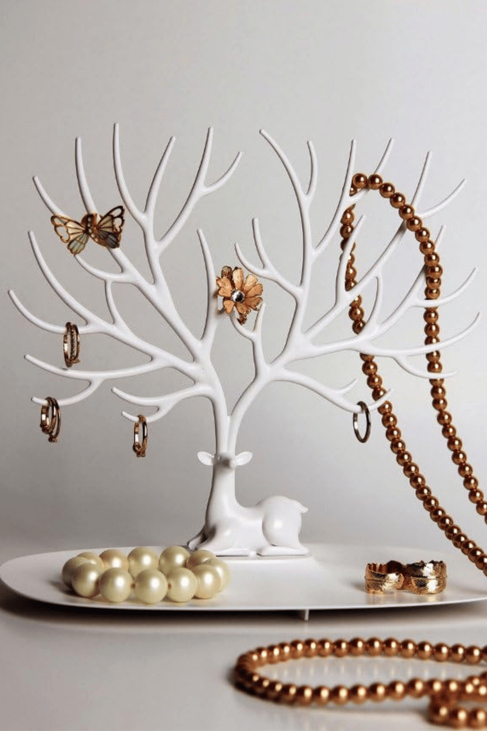 GEYIK TASARIM TAKI STANDI BEYAZ