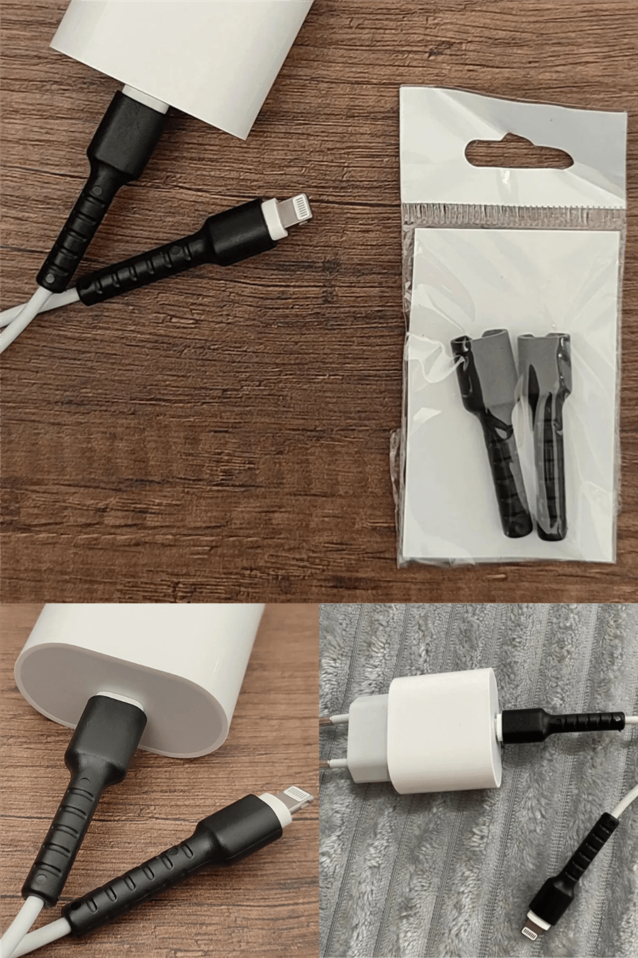 Kablo Ucu Koruyucu İPhone 11-12-13-14 Pro & Promax & Plus Modelleri İle Uyumlu Silikon Koruyucu