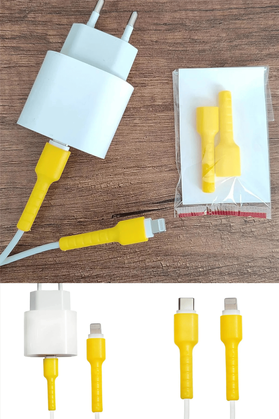 Kablo Ucu Koruyucu İPhone 11-12-13-14 Pro & Promax & Plus Modelleri İle Uyumlu Silikon Koruyucu