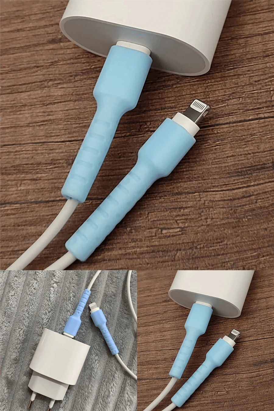 Kablo Ucu Koruyucu İPhone 11-12-13-14 Pro & Promax & Plus Modelleri İle Uyumlu Silikon Koruyucu