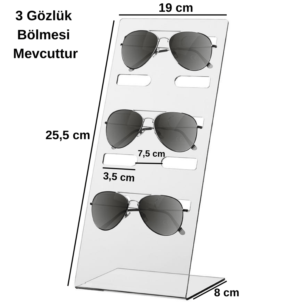 PLEKSI GÖZLÜK STANDI