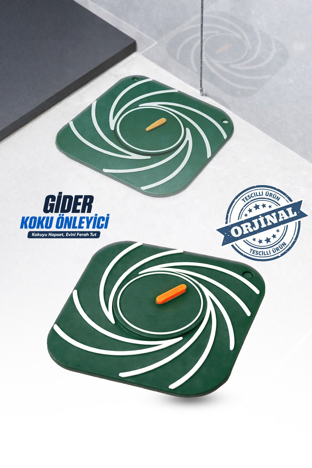 Yeşil Silikon Gider Kapağı Delikli Koku Önleyici Lavabo Süzgeci Banyo Mutfak Gider Matı