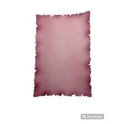 Air Brush Boyama Yanık Kağıt A4 Pembe Dikdörtgen