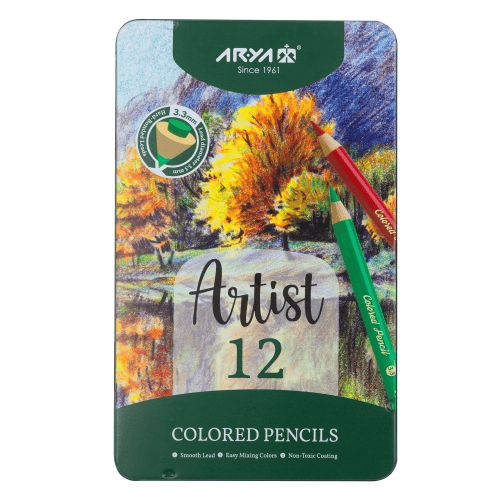 Arya 12'li Kuru Boya Metal Kutulu