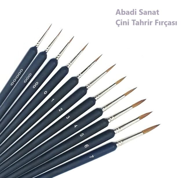 Çini Tahrir ve Boyama Fırçası