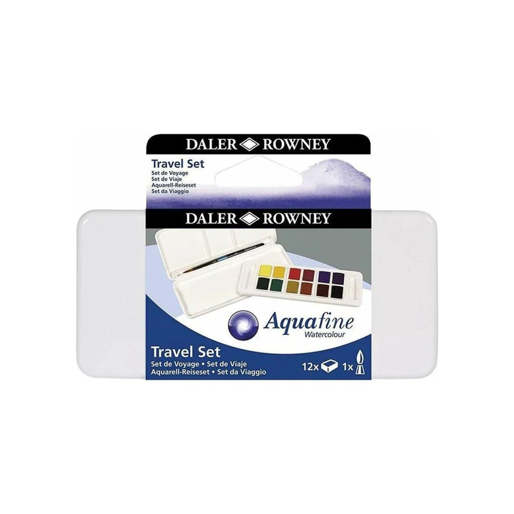 Daler Rowney Aquafine 12'li Travel Set Fırça Hediyeli