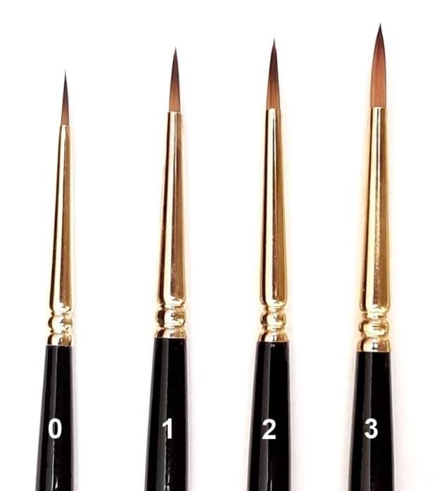 Feder Pinsel Extra Fine Sentetik Porselen Boyaya Fırçası