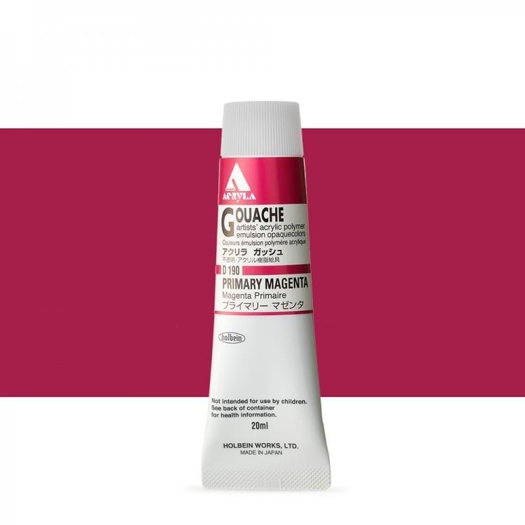 Holbein Akrilik Guaj 20 ml D190 Primary Magenta