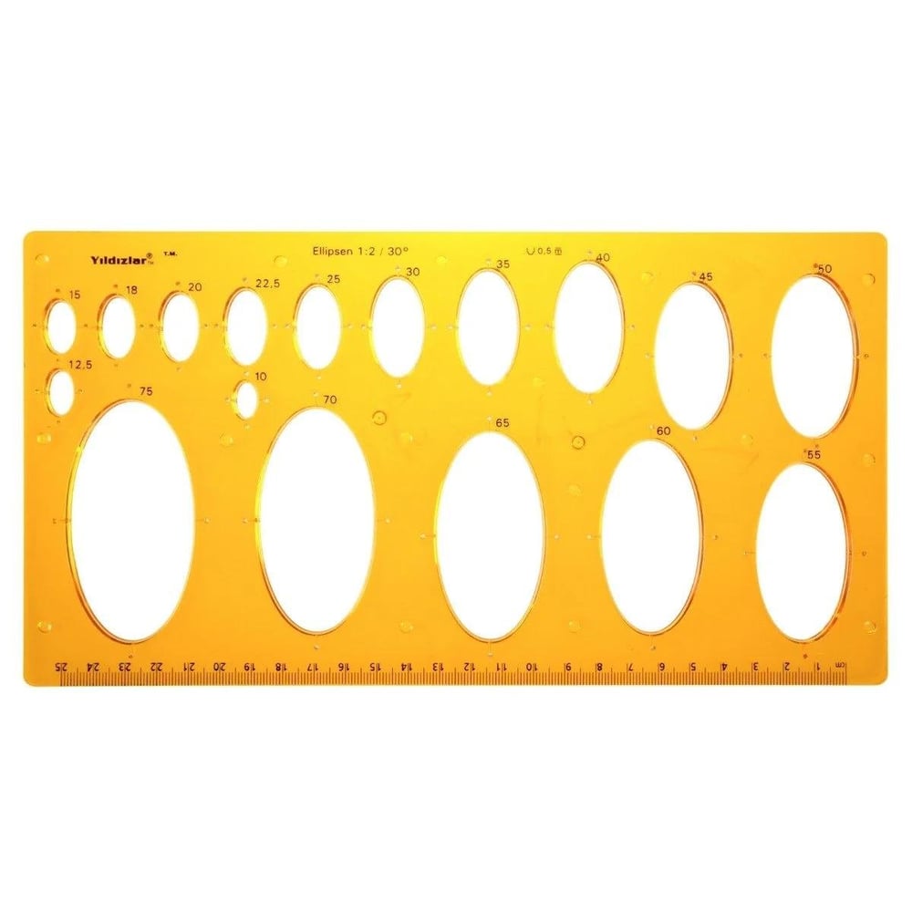 Yıldızlar Elips Şablonu Büyük Boy