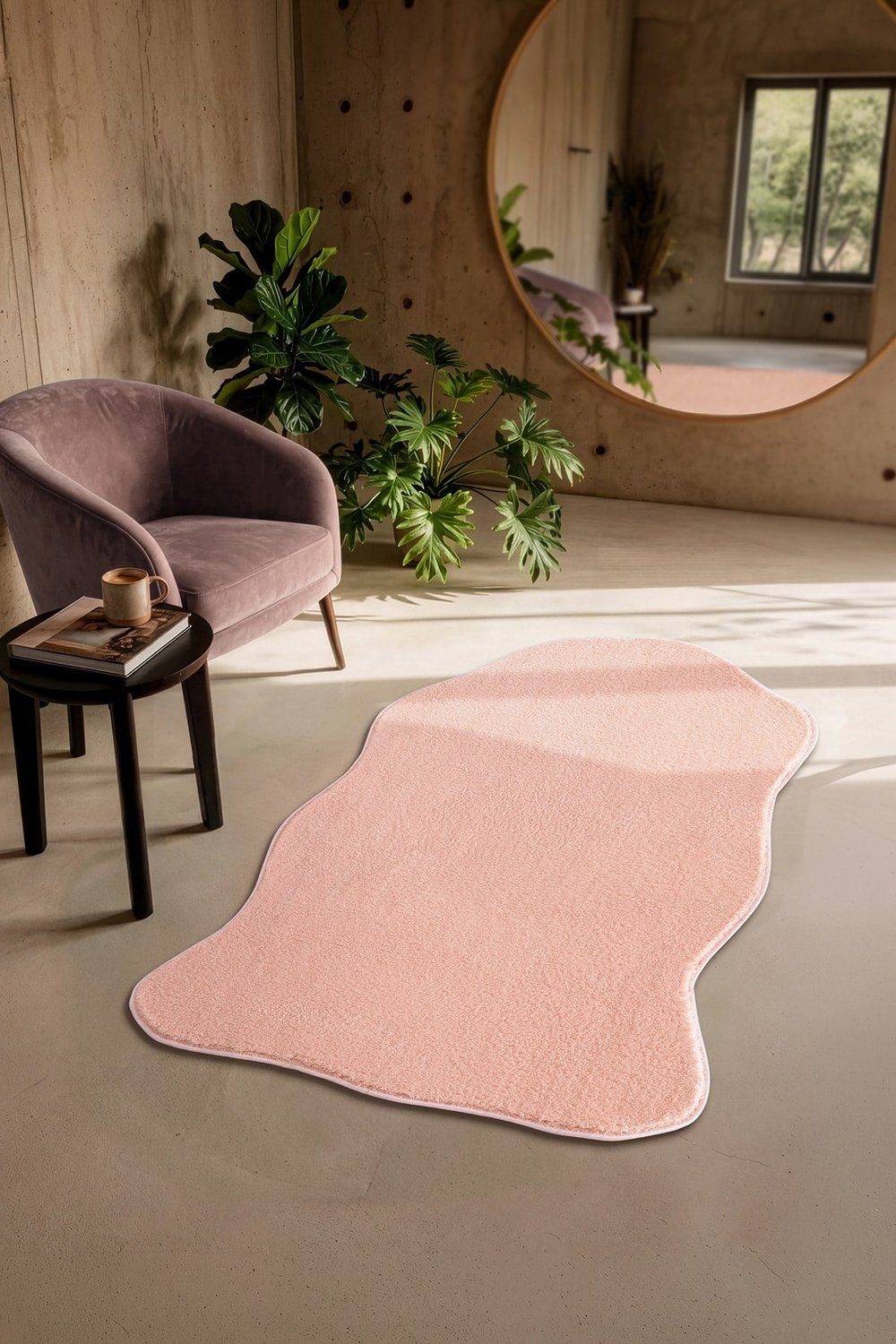 Softy Pudra Yıkanabilir Kaymaz Taban Post Halı Yumuşak Dokulu Mutfak Koridor Salon Halısı