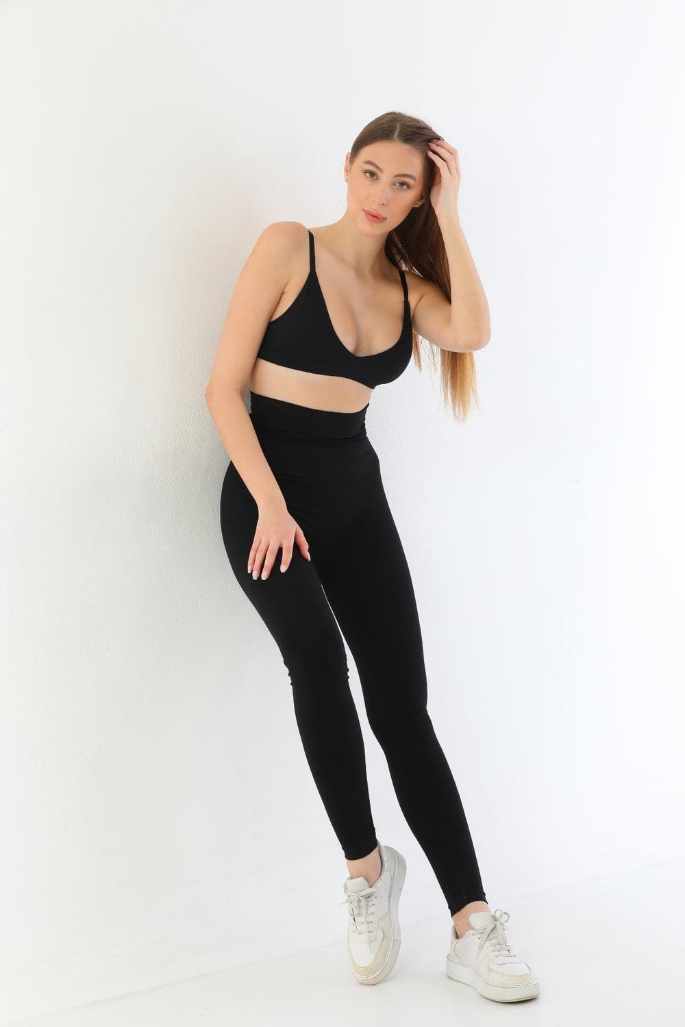 SİYAH MI 3904 Göğüs Altı Yüksek Bel Toparlayıcı Tayt