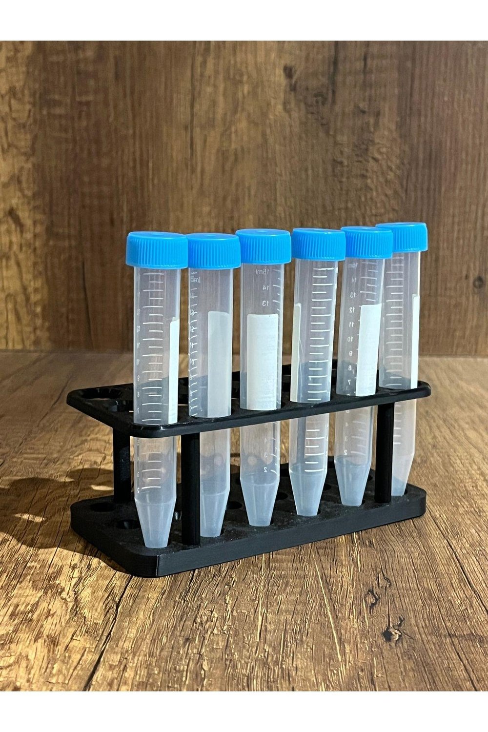 15ml Falkon Santrifüj Minimal Deney Tüpü Standı (6*3) (Tüpler görsel amaçlıdır)
