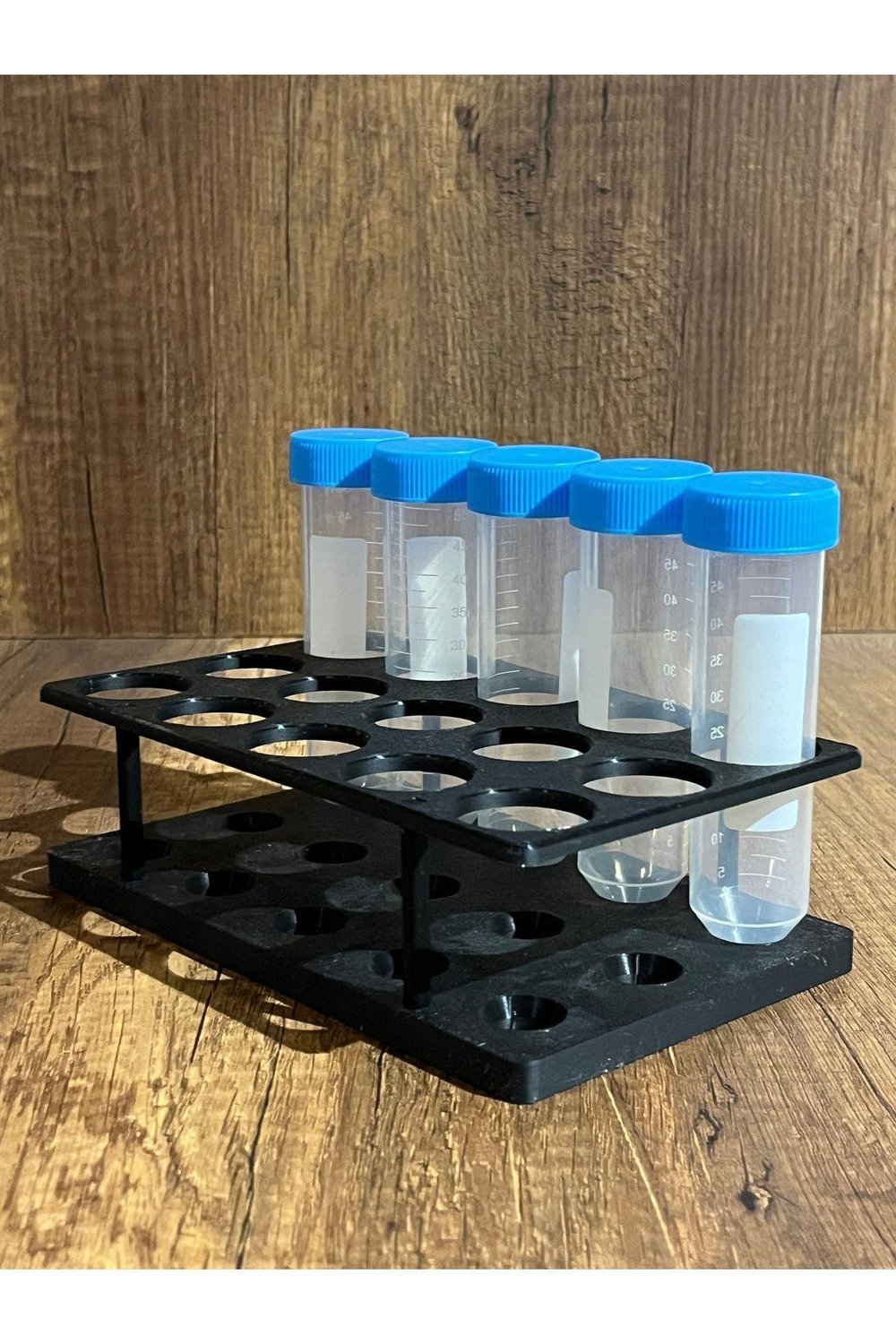 50ml Falkon Santrifüj Minimal Deney Tüpü Standı (5*3) (Tüpler görsel amaçlıdır)