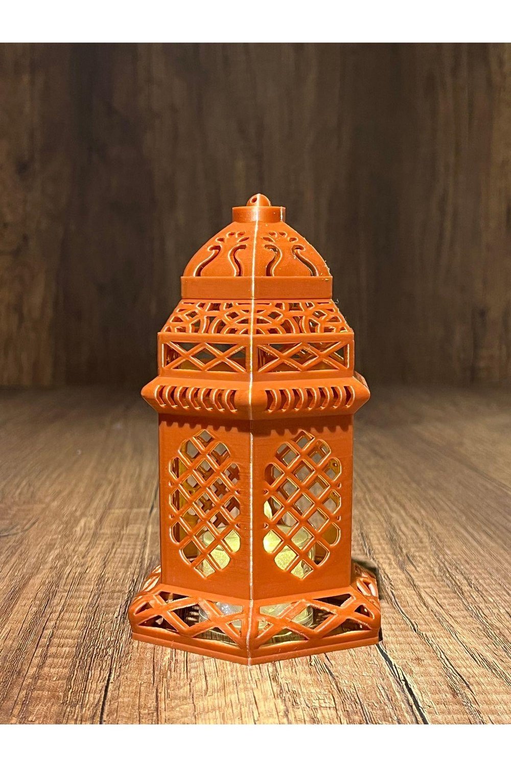 Hoş Geldin Ramazan Kandili (pilli mumlu)(14 cm)