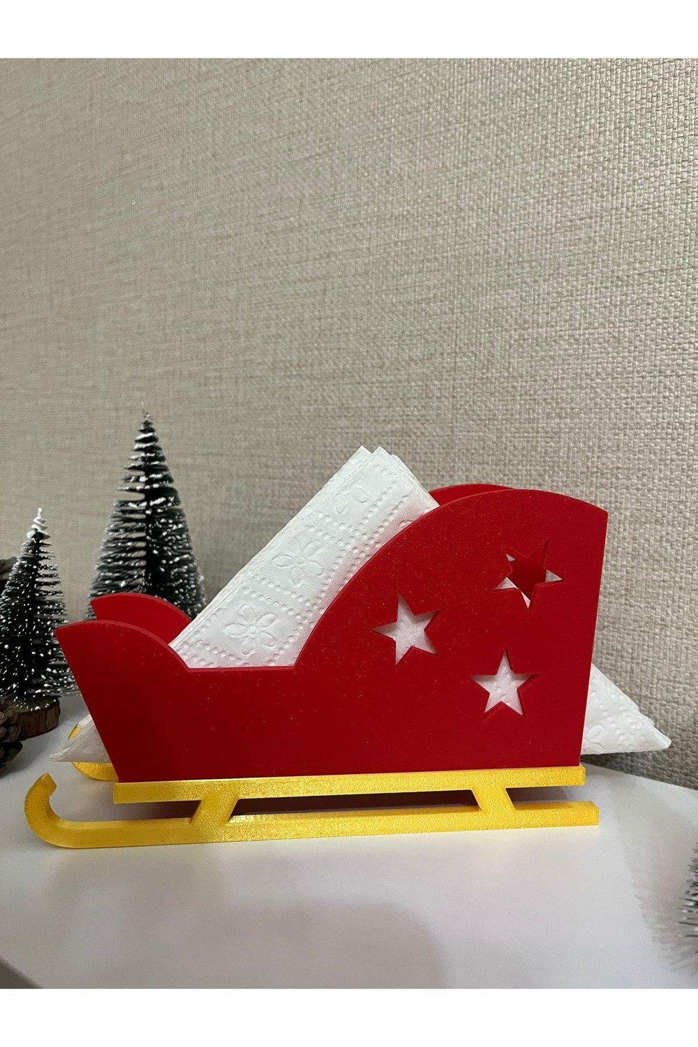 Noel, Yılbaşı Temalı Kızak Peçetelik