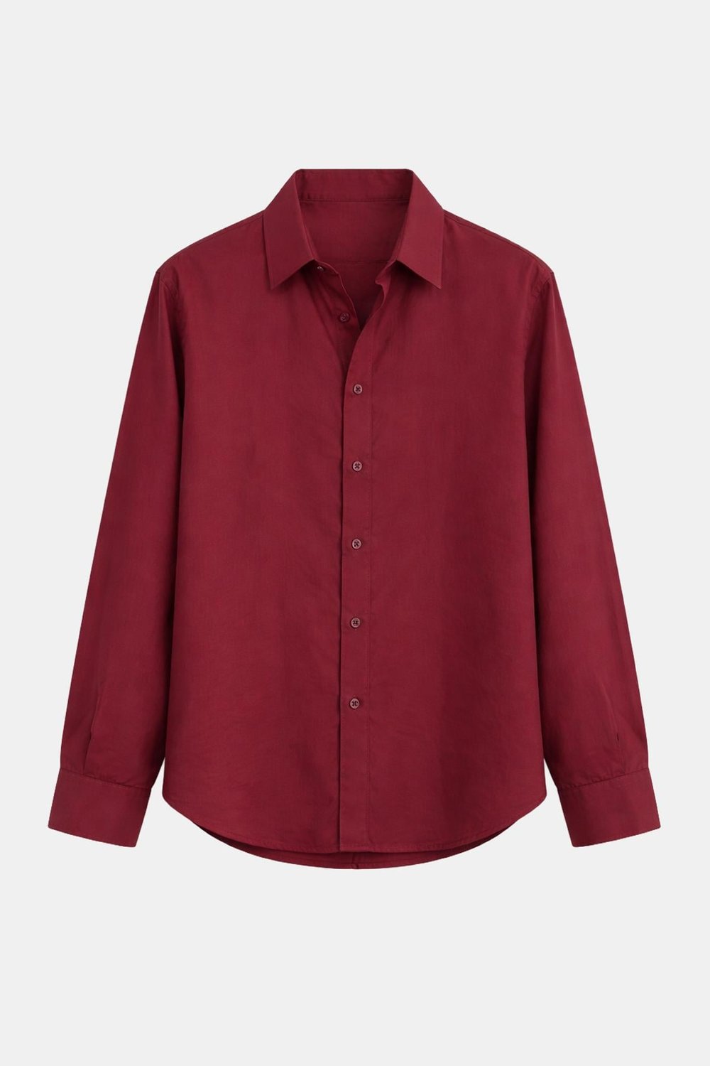Modal Kumaş Oversize Gömlek Bordo