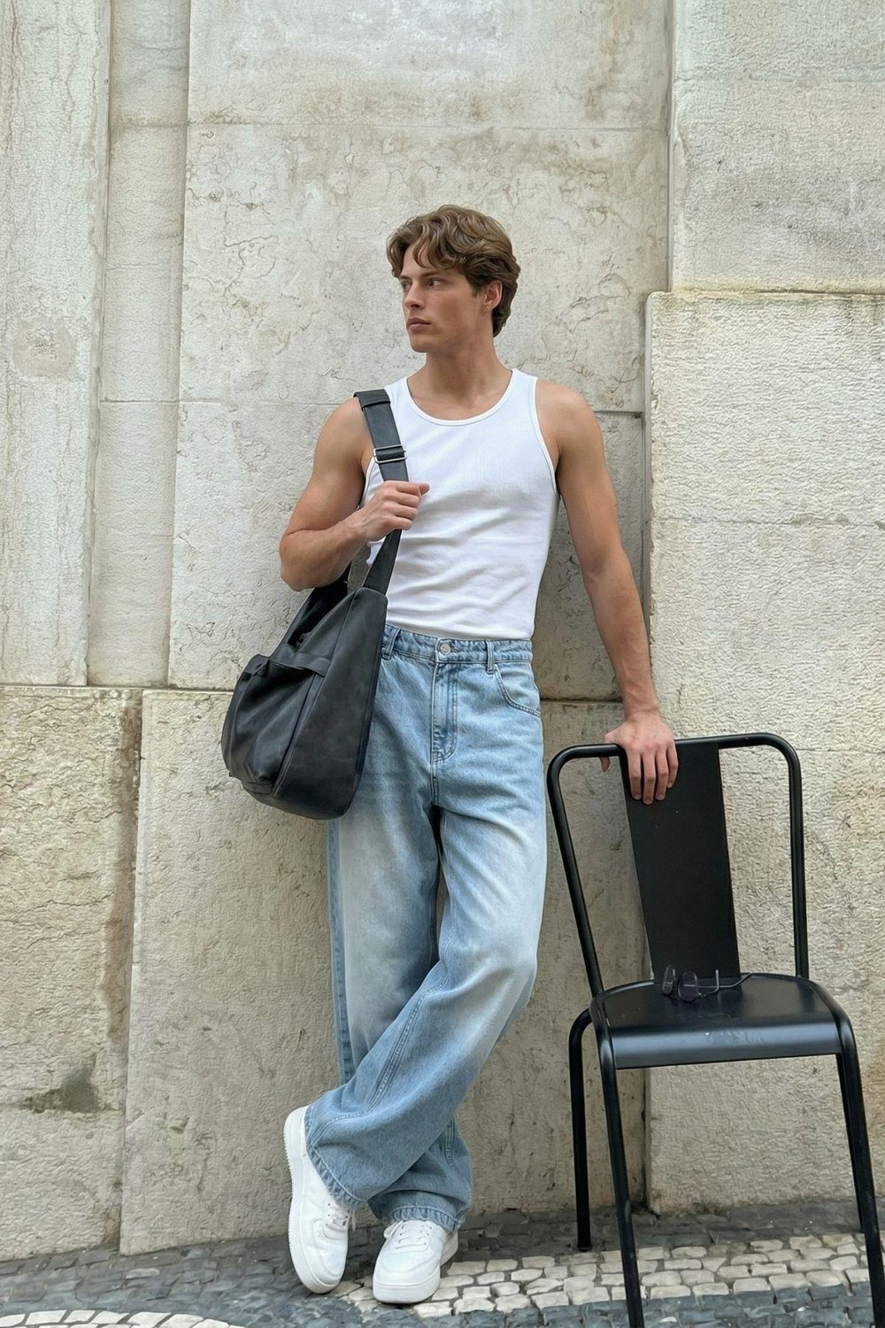 Super Baggy Fit Jean Buz Mavi