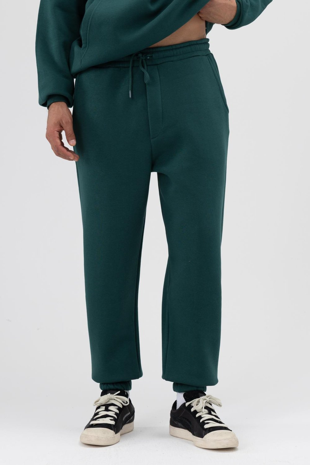 Basic Paça Lastikli Eşofman Alt Nefti