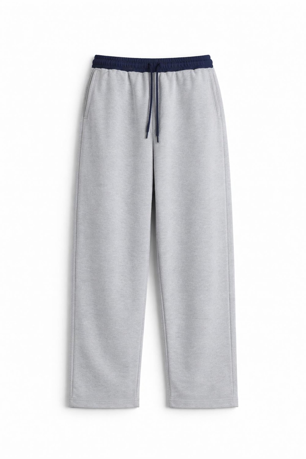 Baggy Fit Eşofman Alt Gri Melanj