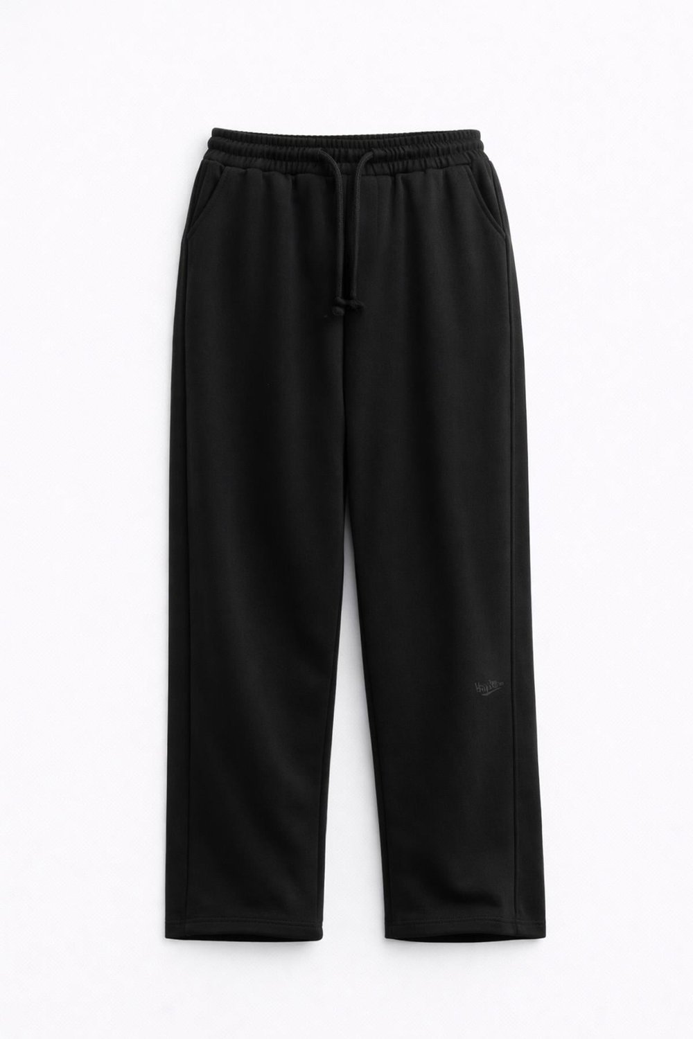 Baggy Fit Eşofman Alt Siyah