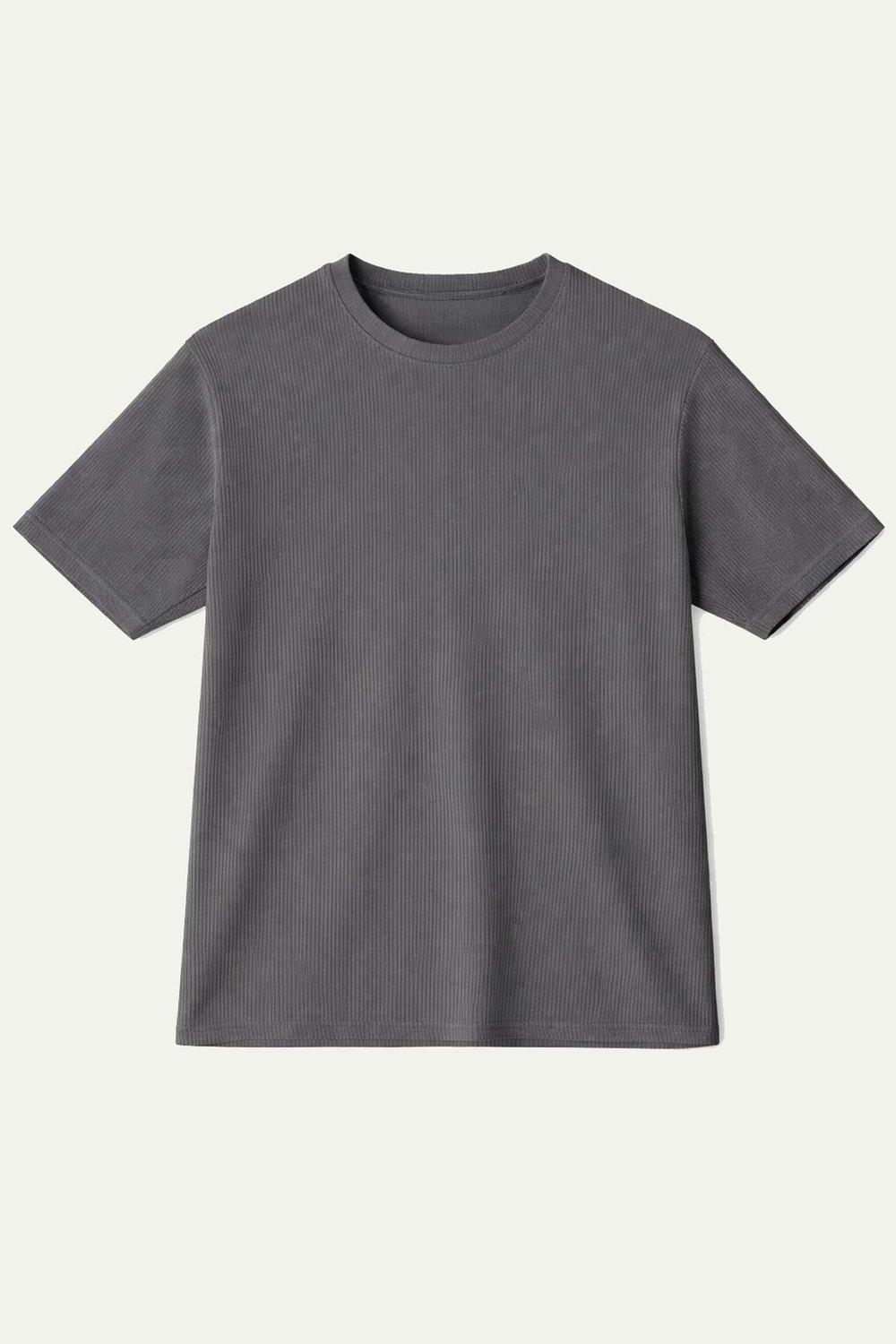 Fitilli Oversize Tişört Antrasit