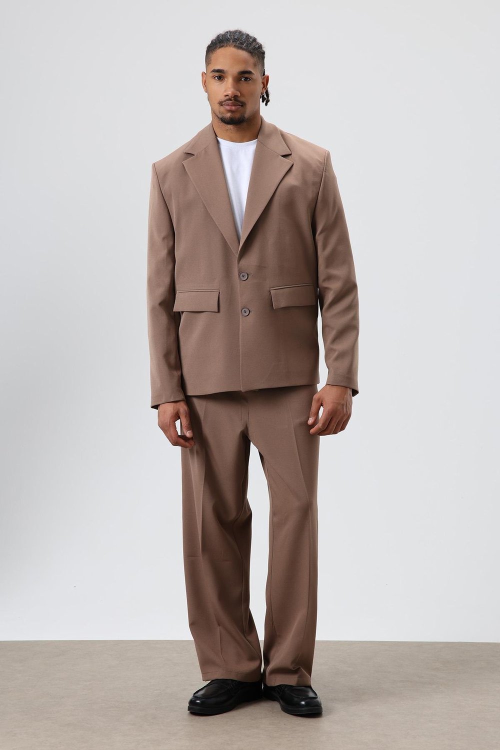 Oversize  Takım Elbise Kahve